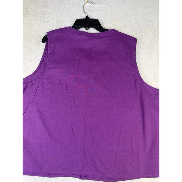 Liz Claiborne Womens Sleeveless Button Front Top‎ Purple Size XL NWT - Picture 8 of 8